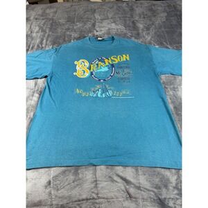 Vintage Branson Missouri Music Show Capital T Shirt Mens XL‎ Teal Blue